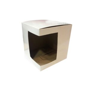 Caja de Carton Sublimable con Ventana para Tazas