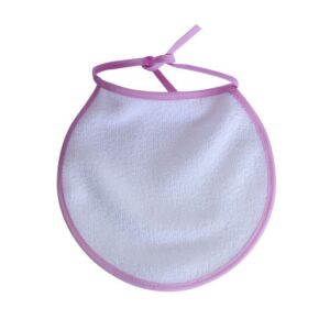 Babero Blanco con tiras (100%  toalla)